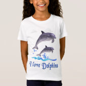 Ik hou van Dolphins T-Shirt (Voorkant)