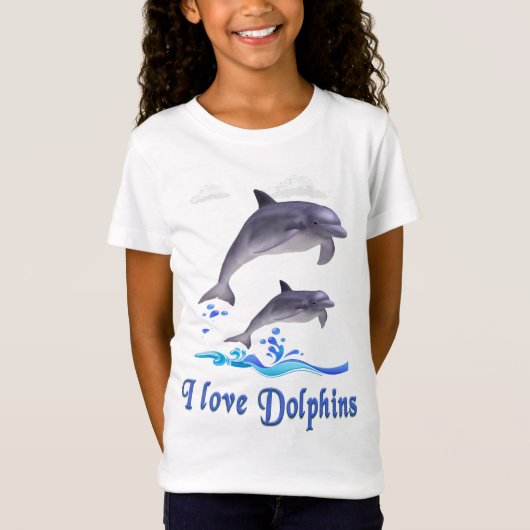 Ik hou van Dolphins T-Shirt (Voorkant)