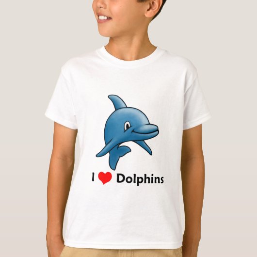 Ik hou van Dolphins T-shirt (Voorkant)