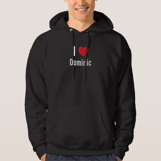 Ik hou van Dominic Hoodie (Voorkant)