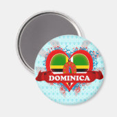  ik hou van Dominica Magneet (Voorkant / Achterkant)