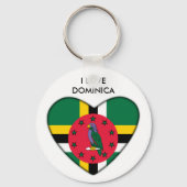 Ik hou van Dominica Sleutelhanger (Voorkant)