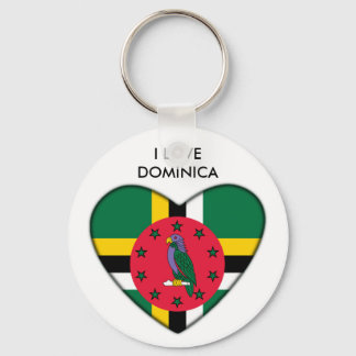 Ik hou van Dominica Sleutelhanger