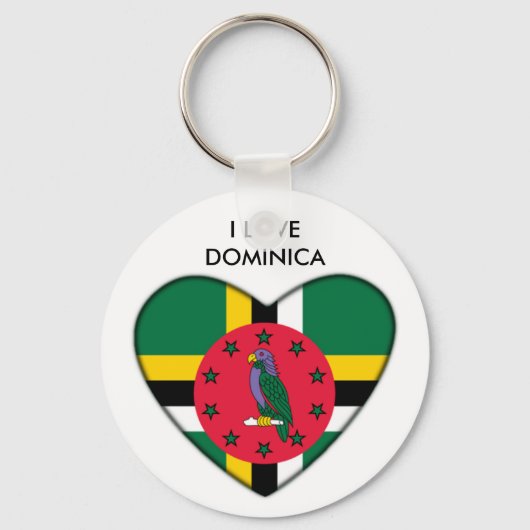 Ik hou van Dominica Sleutelhanger (Voorkant)