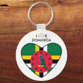 Ik hou van Dominica Sleutelhanger (Voorkant)