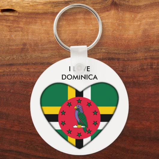 Ik hou van Dominica Sleutelhanger (Voorkant)