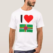ik hou van dominica t-shirt (Voorkant)