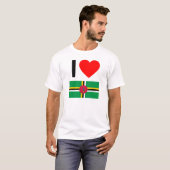 ik hou van dominica t-shirt (Voorkant volledig)