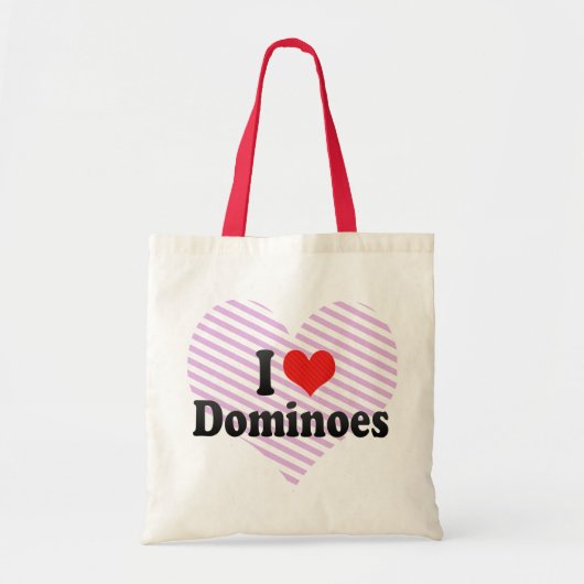 Ik hou van Dominosen Tote Bag (Voorkant)
