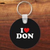 Ik hou van Don - Hart Sleutelhanger (Voorkant)