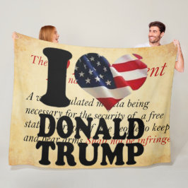 IK HOU VAN DONALD TRUMP FLEECE DEKEN