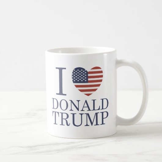Ik hou van Donald Trump Koffiemok (Rechts)