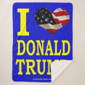 IK HOU VAN DONALD TRUMP SHERPA DEKEN (Voorkant)