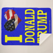 IK HOU VAN DONALD TRUMP SHERPA DEKEN (Voorkant (horizontaal))