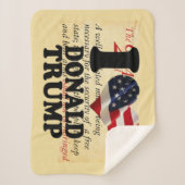 IK HOU VAN DONALD TRUMP SHERPA DEKEN (Voorkant)