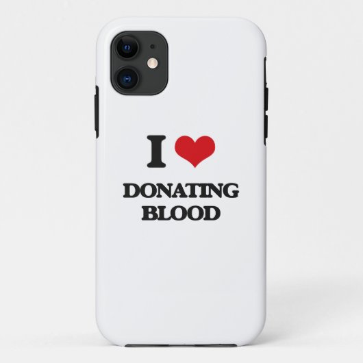 Ik hou van donatiebloed Case-Mate iPhone case (Achterkant)