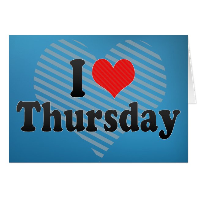 Ik hou van donderdag (Voorkant Horizontaal)