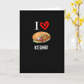 Ik hou van Doner Kebab Kaart (Gele Bloem)