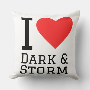 Ik hou van donker en storm kussen