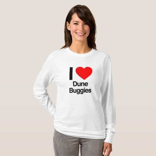 ik hou van donkere bugies t-shirt (Voorkant volledig)