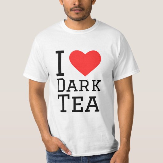 Ik hou van donkere thee t-shirt (Voorkant)