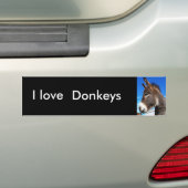 Ik hou van Donkeys bumbersticker Bumpersticker (Op auto)