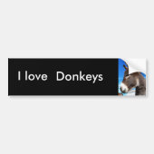 Ik hou van Donkeys bumbersticker Bumpersticker (Voorkant)