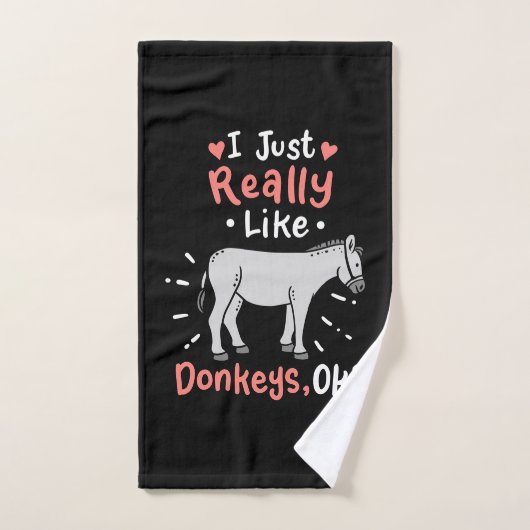 Ik hou van Donkeys Handdoek (Handdoek)