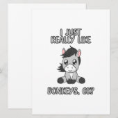 Ik hou van Donkeys Save The Date (Voorkant / Achterkant)