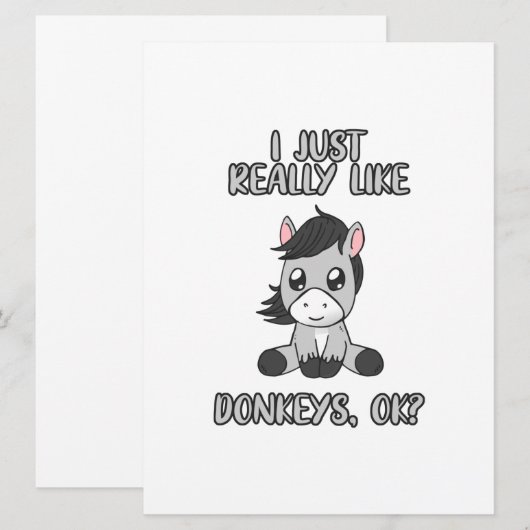 Ik hou van Donkeys Save The Date (Voorkant / Achterkant)