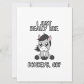 Ik hou van Donkeys Save The Date (Voorkant)