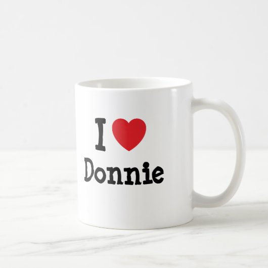 Ik hou van Donnie hart T-Shirt Koffiemok (Rechts)