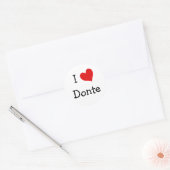 Ik hou van Donte Ronde Sticker (Envelop)