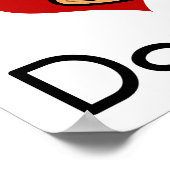 Ik hou van donut poster (Hoek)