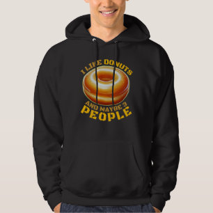 Ik hou van donuts en misschien wel 3 mensen hoodie