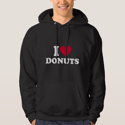 Ik hou van donuts hoodie (Voorkant)