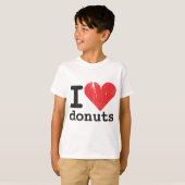 Ik hou van donuts Kinder T-Shirt (Voorkant volledig)