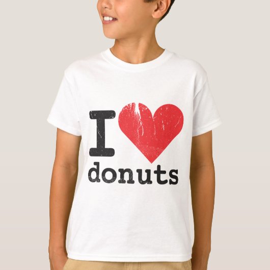 Ik hou van donuts Kinder T-Shirt (Voorkant)