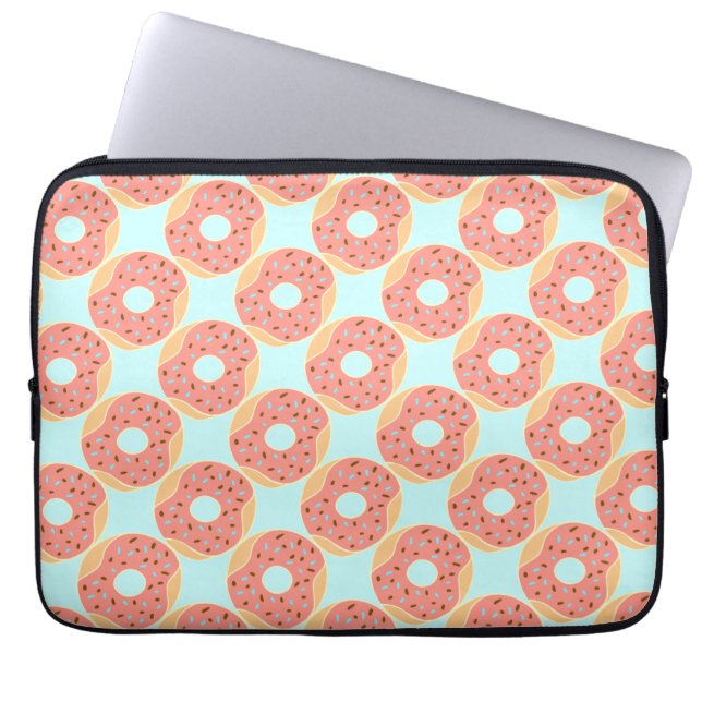 Ik hou van donuts laptophoes laptop sleeve (Voorkant)