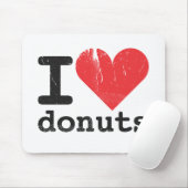 Ik hou van donuts Mousepad Muismat (Met muis)