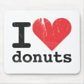 Ik hou van donuts Mousepad Muismat (Voorkant)