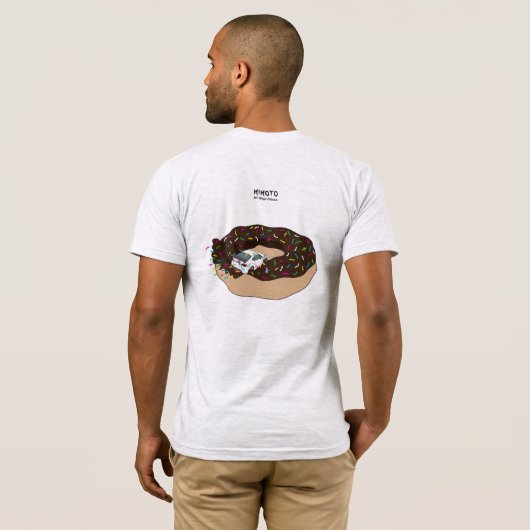 Ik hou van donuts: Rocket Bunny FRS, BRZ, GT86 T-shirt (Achterkant volledig)