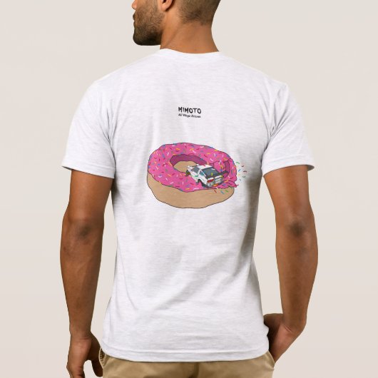 Ik hou van donuts: Rocket Bunny S13, 180SX T-shirt (Achterkant)