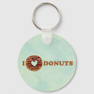 Ik hou van Donuts Sleutelhanger