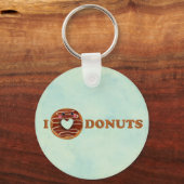 Ik hou van Donuts Sleutelhanger (Voorkant)