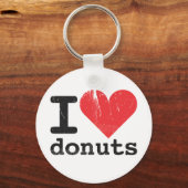 Ik hou van donuts Sleutelhanger (Voorkant)