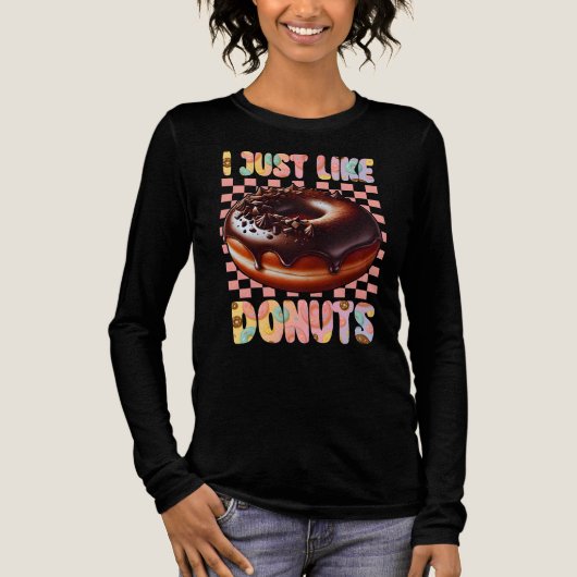 Ik hou van donuts Tri-Blend shirt (Voorkant)