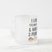 Ik hou van dopvruchten en misschien 3 mensen matglas koffiemok (Voorkant links)