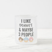 Ik hou van dopvruchten en misschien 3 mensen matglas koffiemok (Center)