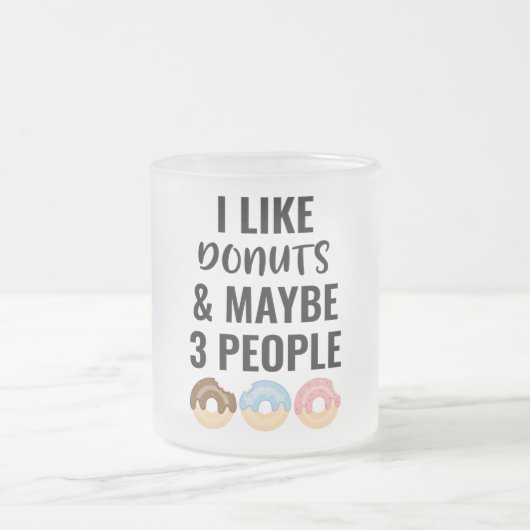 Ik hou van dopvruchten en misschien 3 mensen matglas koffiemok (Center)